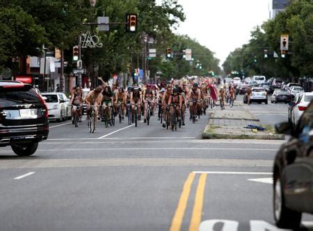 Jaws Drop As The Philly Naked Bike Ride Weaves Through The City Of