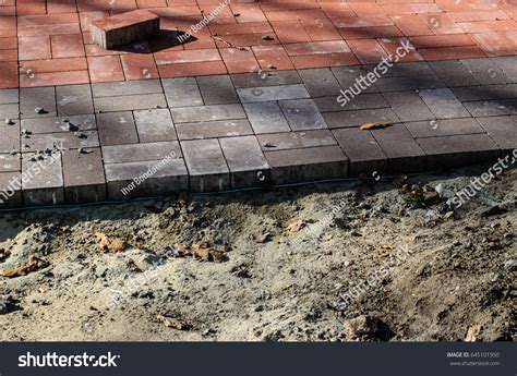 Construction New Pavement Paving Slabs Stock Photo 645101950 | Shutterstock