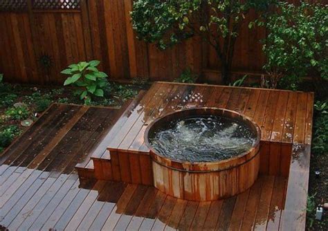 Wet Backyard Deck With Hot Tub Idea Hot Tub In Backyard Ideas With Deck Check More At