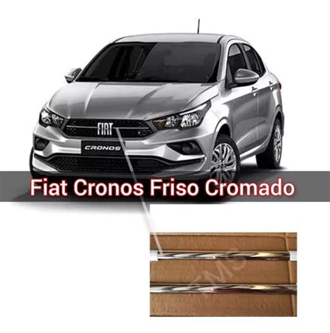 Aplique Friso Cromado Fiat Cronos Grade Autocolante Parcelamento Sem