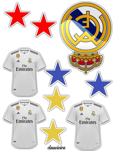 Topo De Bolo Real Madrid Artofit