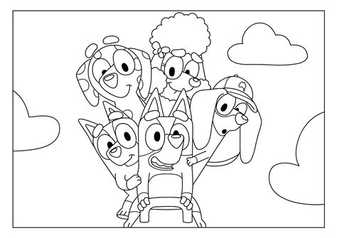 Bluey Coloring Pages - Coloring Home