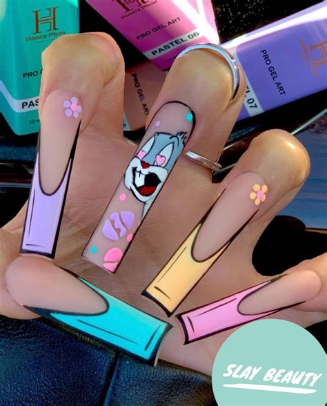 Bugs Bunny Aesthetic Jet Set Babe Press On Nails Slaylebrity