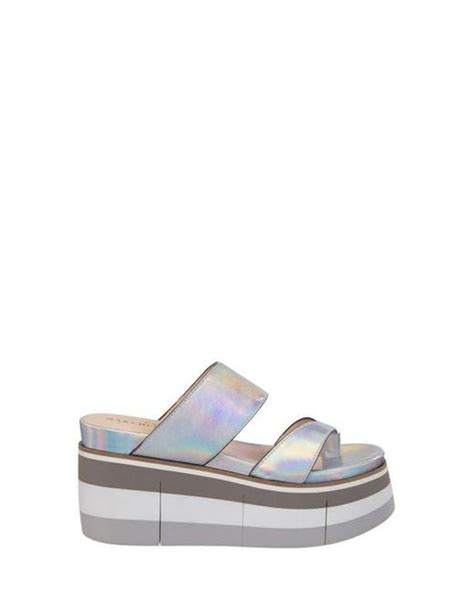 Naked Feet Flux Platform Sandal In White Lyst