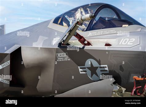 F-35 Lightning II cockpit at Edwards Air Force Base, CA on 10/16/2022 Stock Photo - Alamy