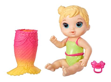 MUÑECA BABY ALIVE LIL SPLASHES MERMAID BLONDE HAIR