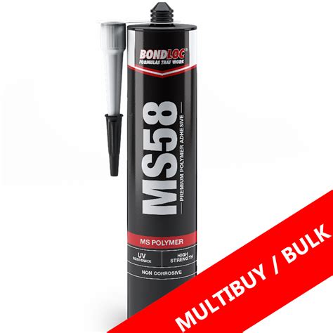 MS58-310ml-B Black MS Polymer (Box Of 12) | Hydraulic Megastore