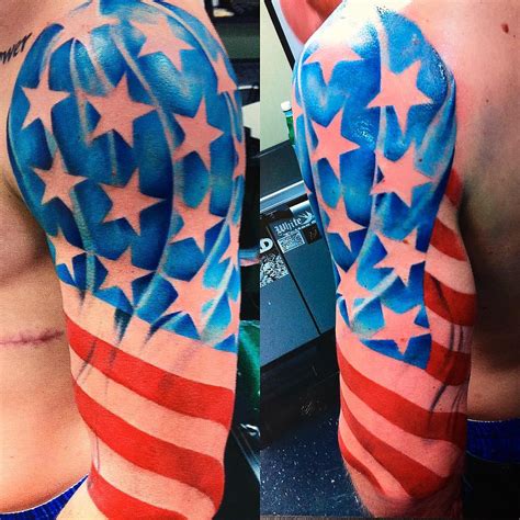 85+ Best Patriotic American Flag Tattoos — I Love USA (2019)