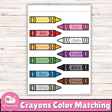 Crayons Color Matching | Color Sorting Activity Educational Colors ...