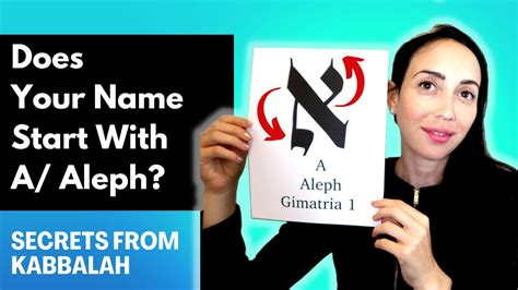 The Letter Aleph א A According To Kabbalah Meaning Of Names That