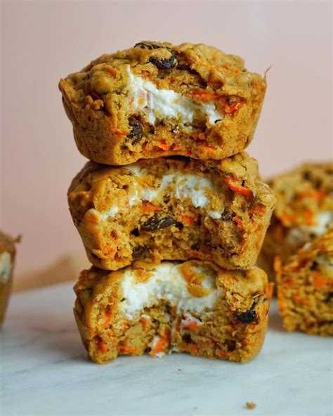 Carrot Cheesecake Muffins 🥕 • Ingredient Carrot Cheesecake Food Cheesecake Muffins