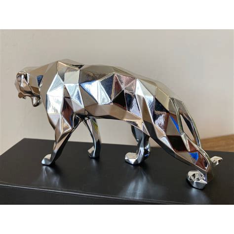 Vintage Sculpture Panther Spirit Silver By Richard Orlinski