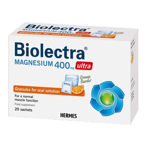 Biolectra Magnezij 400mg Ultra Granule Za Rastvor A20 Hermes Zenta Farm