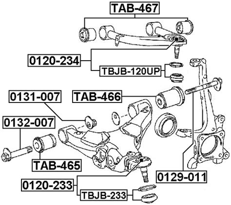 Ball Joint Front Upper Arm Febest Oem Ebay