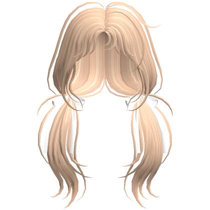 Blonde Preppy Ribbon Pigtails Roblox