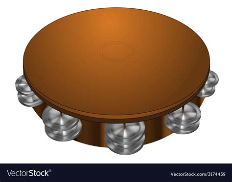 Tambourine Royalty Free Vector Image Vectorstock