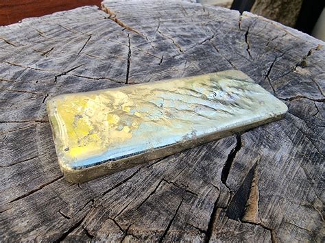 250g Tin Ingot Tin Bullion Bar Pure 9997 Sn Hand Poured Tin