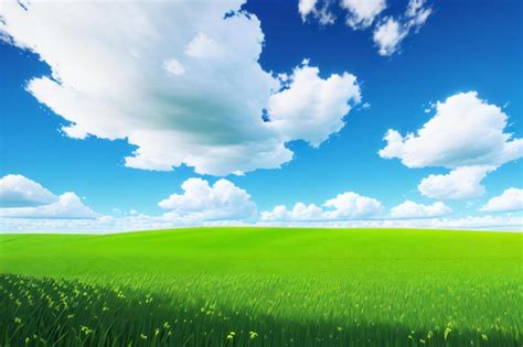 Blue Sky Green Grass High Resolution