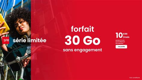 Ce forfait mobile SFR est à saisir car il s'agit d'une édition limitée