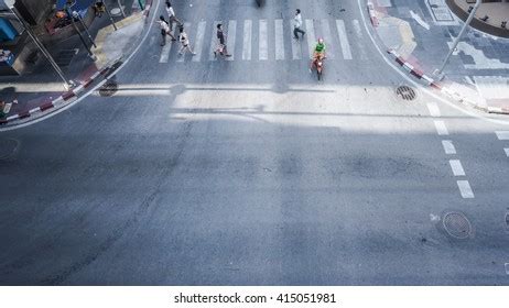 Hundred Crosswalk Thailand Night Royalty Free Images Stock Photos