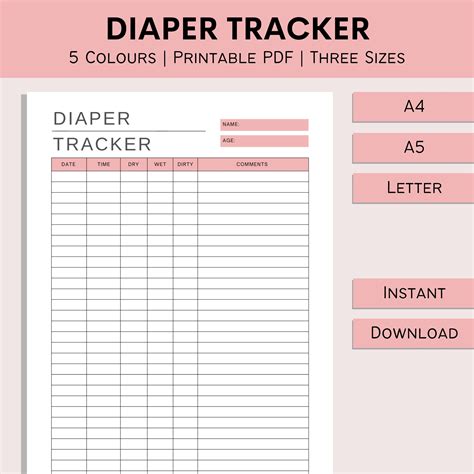 Newborn Diaper Change Log Printable Lupon Gov Ph