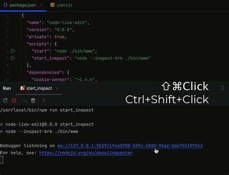 Running And Debugging Node Js IntelliJ IDEA Documentation