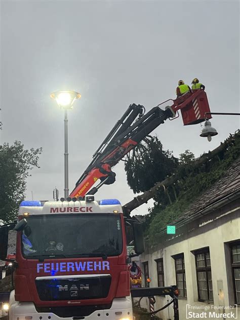 Unwettereinsätze Freiwillige Feuerwehr der Stadt Mureck