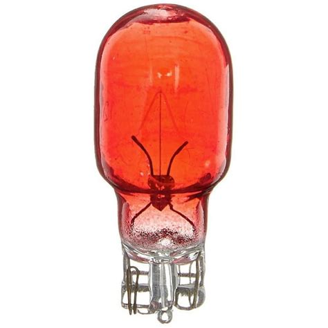 Moonrays 11691 4 Watt Wedge Base Light Bulbs Red