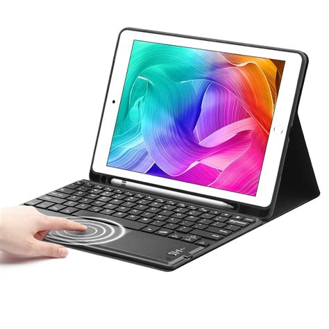 Ipad 7th Generation Keyboard Case Sengbirch Touchpad Detachable Keyboard Compatible With Ipad