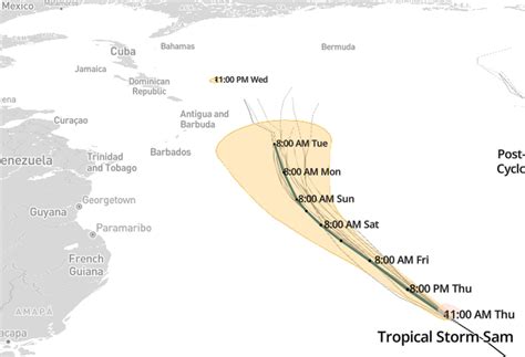 South Florida Sun Sentinel On Twitter Will Hurricane Sam Hit Florida