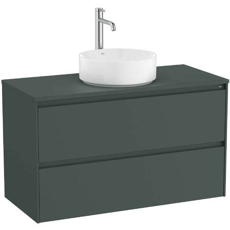 Mueble Base De Dos Cajones Para Lavabo Sobre Encimera Ona Roca Color