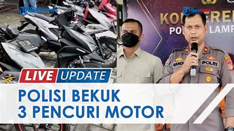 Jaringan Pencuri Motor Di Lampung Timur Terbongkar Polisi Berhasil