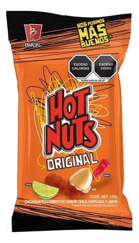 7 Pack Cacahuates Cubiertos Chile Y Limon Hot Nuts 100gr Meses sin interés