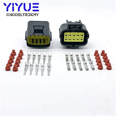 5Set TYCO 10 Pin 174655 2 174656 7 174657 2 Female Male Plug