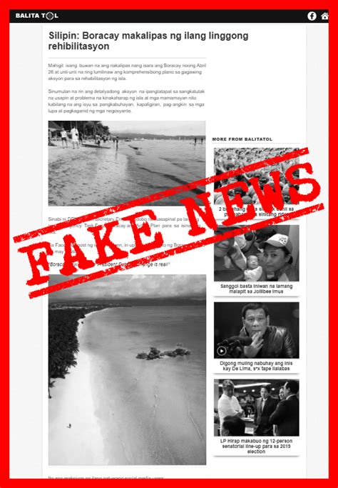 VERA FILES FACT CHECK Post Claiming Boracay Cleaned Up Weeks After