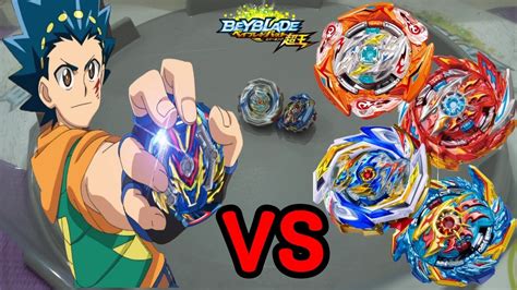 beyblade burst GT Slash Valkyrie VS all bey battle 베이블레이드 버스트 진검 슬래시