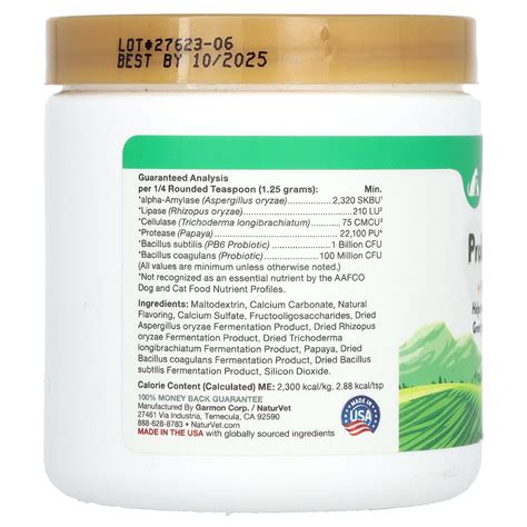 NaturVet, Advanced Probiotics & Enzymes + Vet Strength PB6 Probiotic