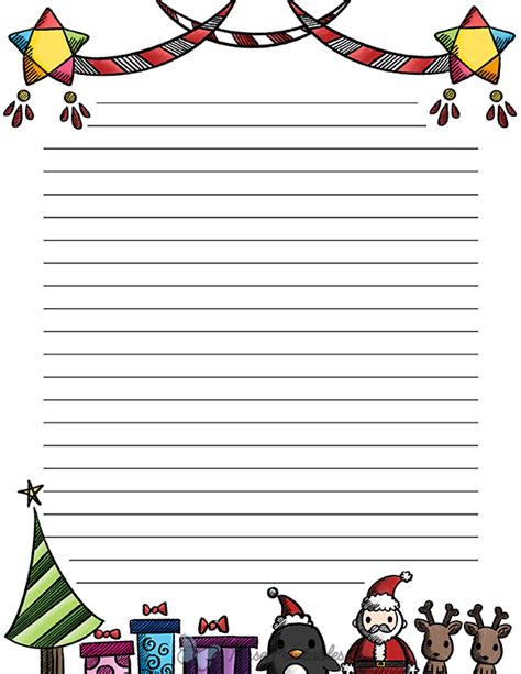 Printable Christmas Stationery Paper