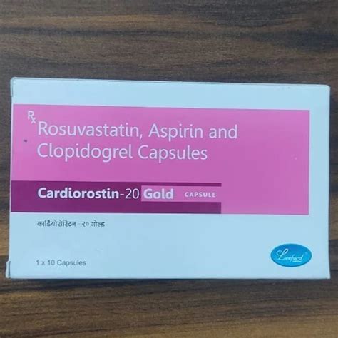 Rosuvastatin Aspirin Clopidogrel Capsules At Rs 100box Tandapeth