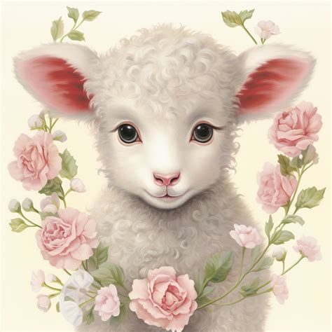 Easter Baby Lamb Art Free Stock Photo Public Domain Pictures