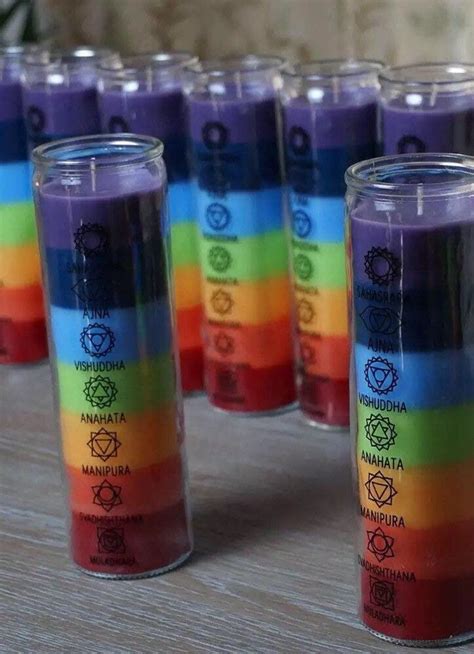 7 Chakras Seven Chakras Homemade Candles Diy Candles Candle Magic Candle Set Chakra