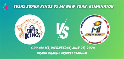 TEX Vs NY Dream11 Prediction Today Match Eliminator MLC 2024