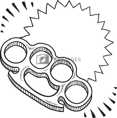 Brass knuckles sketch by lhfgraphics Vectors & Illustrations with ...