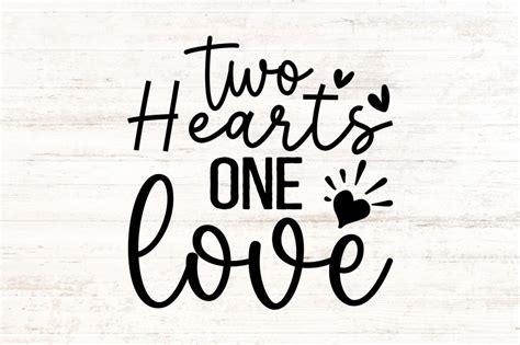 Two Hearts One Love Svg So Fontsy