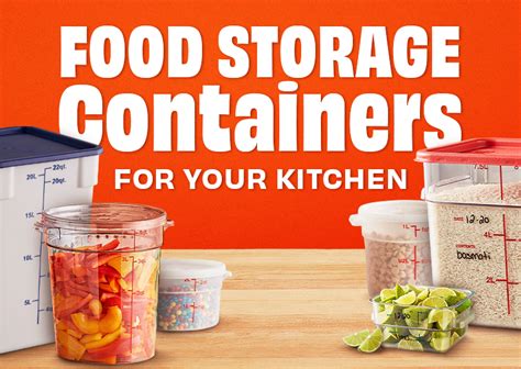 Food Storage Containers And Lids Explained Webstaurantstore