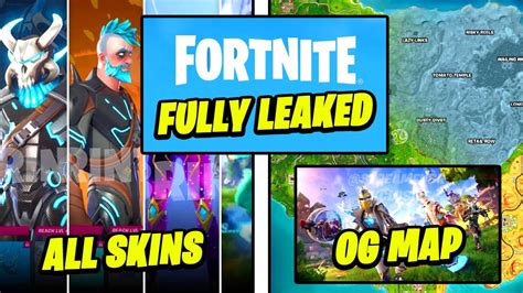 Fortnite Og Fully Leaked All Fortnite Og Battle Pass Skins 50 Tiers And Full Og Map Gameplay