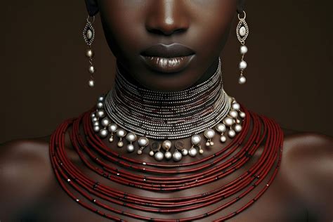 African tribal designs necklace jewelry | Premium Photo - rawpixel