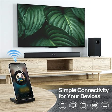 Snapklik.com : RIOWOIS Sound Bar, Sound Bars For TV, Soundbar, Surround