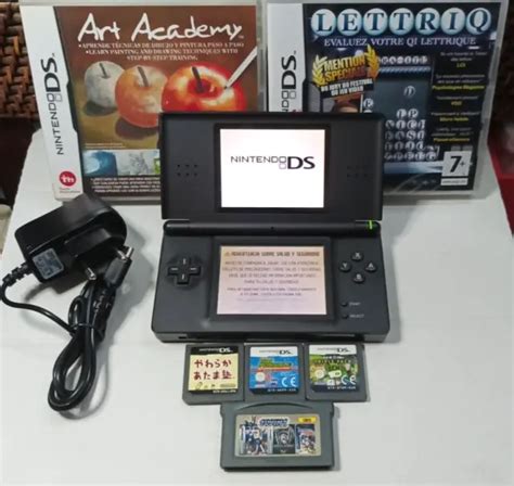 NINTENDO DS LITE Color Black Negro Consola Region Libre 6