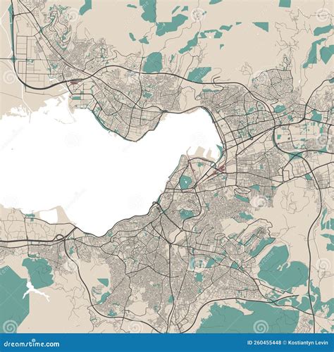 Izmir Map Detailed Map Of Izmir City Administrative Area Cityscape